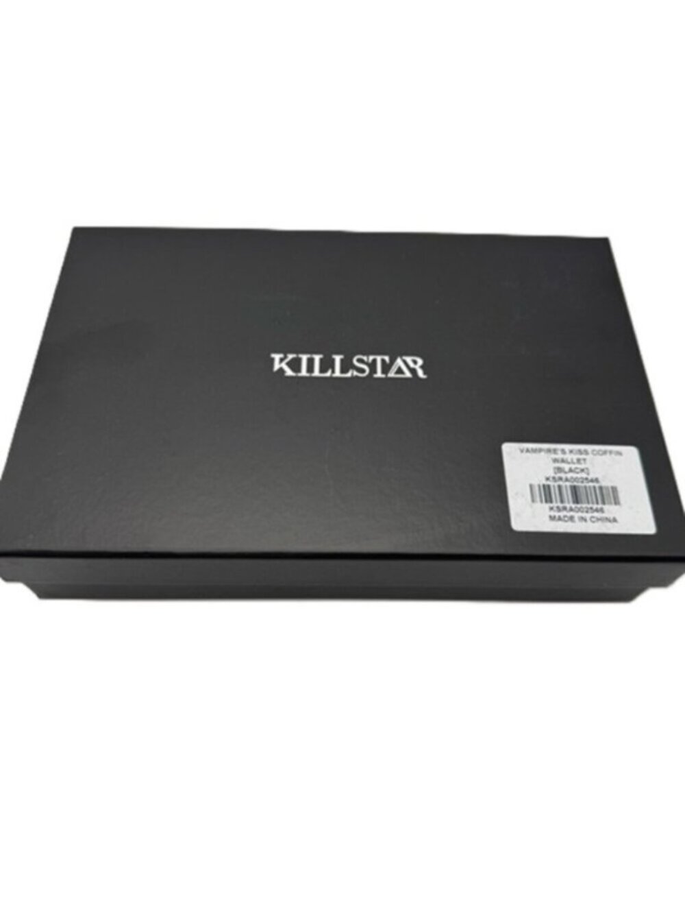 Killstar Vampire's Kiss Coffin Wallet Burnout Velvet Black Bat Accent New In Box - Picture 6 of 6